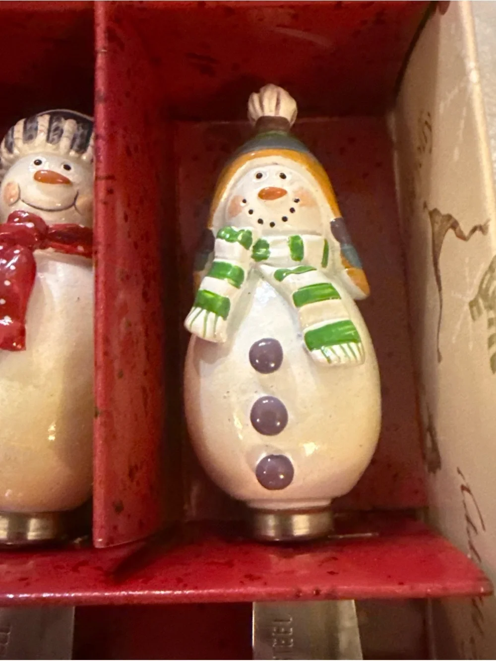 Oneida Snowmen Cheese Spreaders for Christmas Set of 3 Snowmates Taylor-Kerman